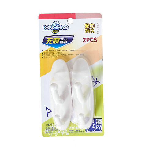 大号实用无痕粘钩免打孔衣帽玄关钥匙厨房门后强力挂钩粘钩