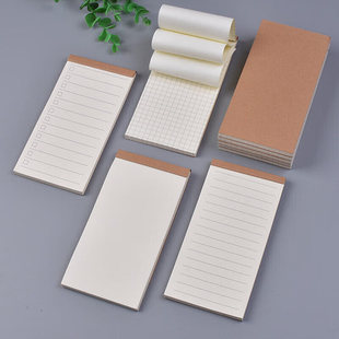 家居饰品复古便签记事本牛皮纸封面日程计划本迷你网格小本标示贴