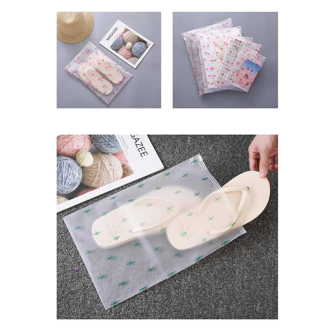 磨砂拉链袋自封塑料袋服装收纳袋磨砂T恤内衣外套裤子袜子包装袋,收纳整理,其他收纳袋,淘宝优惠券,粉丝福利购,淘宝优惠卷