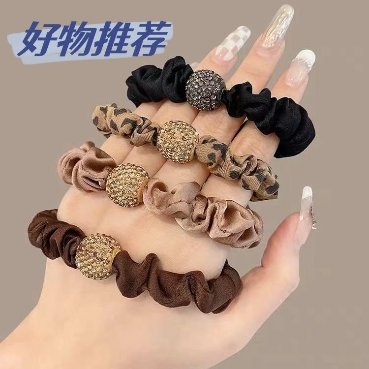网红水钻发绳高弹橡皮筋成人扎头绳纯色豹纹气质发绳发圈头饰,饰品/流行首饰/时尚饰品新,发饰,淘宝优惠券,粉丝福利购,淘宝优惠卷