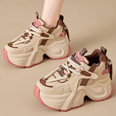 轻奢跑步减震轻便运动老爹鞋女