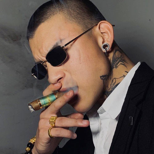痞帅男小框墨镜可配度数近视眼镜