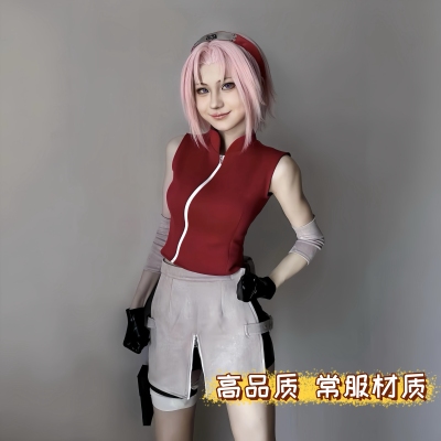 忍者疾风传春野樱cos服小樱cosplay服装动漫角色扮演服现货