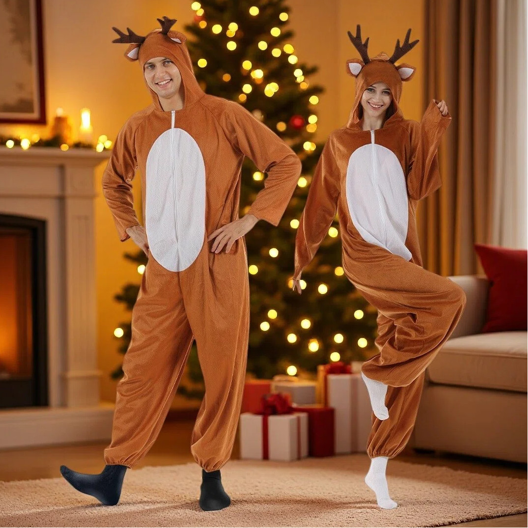 圣诞节扮演服麋鹿驯鹿cos服圣诞老人cos麋鹿扮演服