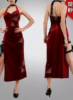 万圣节生化危机cos服Resident Evi艾达王cosplay旗袍