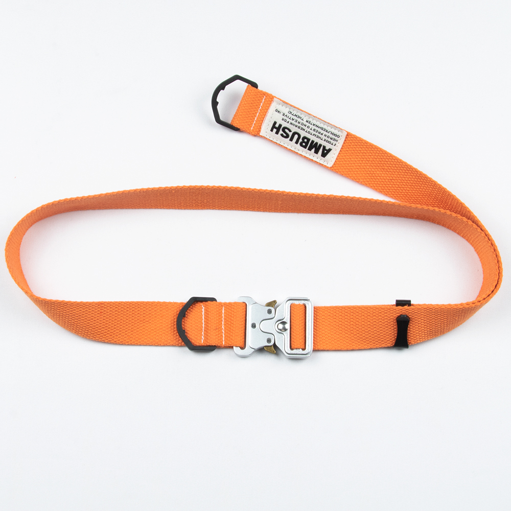 3.2cm眼镜蛇插扣潮流帆布腰带