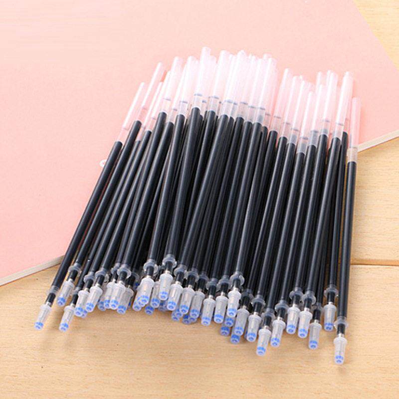 中性笔笔芯全针管子弹头0.5mm红色蓝色黑色0.38替芯直销