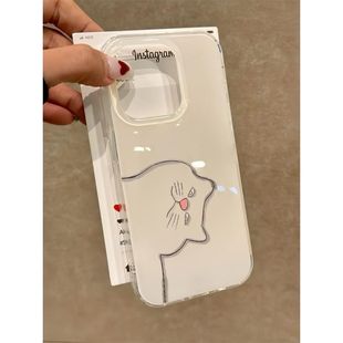 90創(chuàng)意100 簡(jiǎn)約線條貓咪適用于榮耀play9T手機(jī)殼x30x40x50x60新款 200 300pro高顏值magic7pro軟保護(hù)套