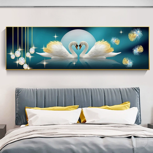 Бриллиантовый лебедь, инкрустировано бриллиантами, коллекция 2023, легкий роскошный стиль