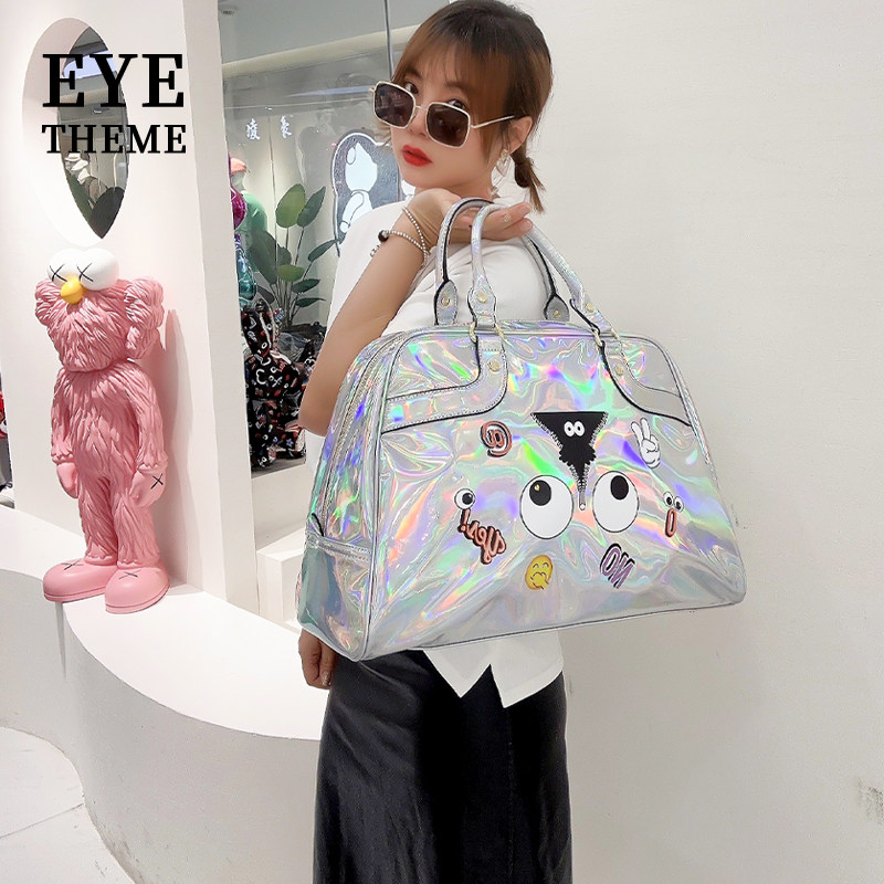 变色材料旅行包EYETHEME印花大