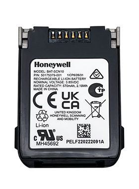全新 原装 霍尼韦尔Honeywell 手持条码 扫描器电池  BAT-SCN10
