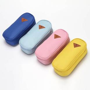 翻盖笔袋文具盒 韩国文具简约风糖果色大容量多功能笔袋