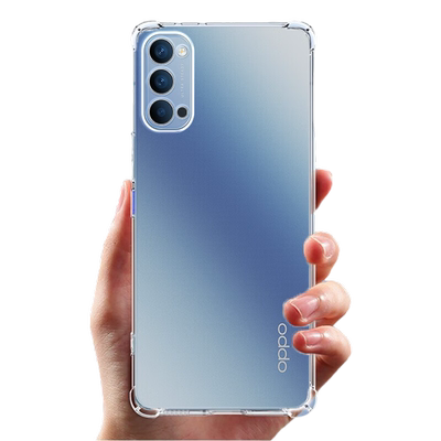 适用opporeno4se手机壳透明OPPOReno4手机套OPPO新款reno4PRO硅胶防摔镜头全包保护套外壳男女气囊手机套软壳