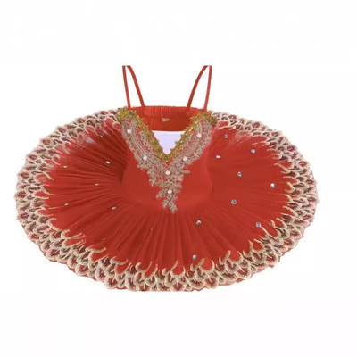 跨境新款甜美芭蕾吊带蓬蓬裙新款女童天鹅湖芭蕾舞演出儿童练功