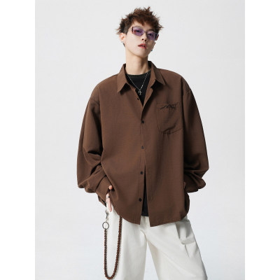 No Need Indeed港仔文艺男bdls无界GOODBAI冰丝防晒透气长袖衬衫