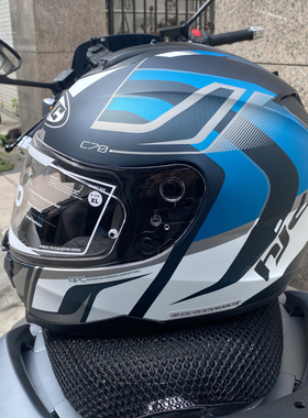 HJC进口标配全盔C70机车四季跑车赛车头盔男女双镜片夏季全覆式