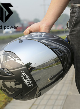 摩托车头盔镜片RPHA11  CS-R3 I70/C70配件黑片电镀夜视通用