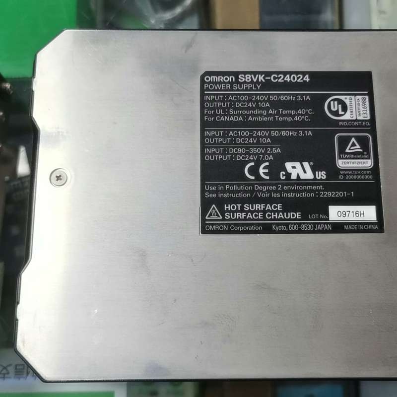 请议价-正品欧姆龙电源S8VK-G24024 电压拆机9成新左右便宜