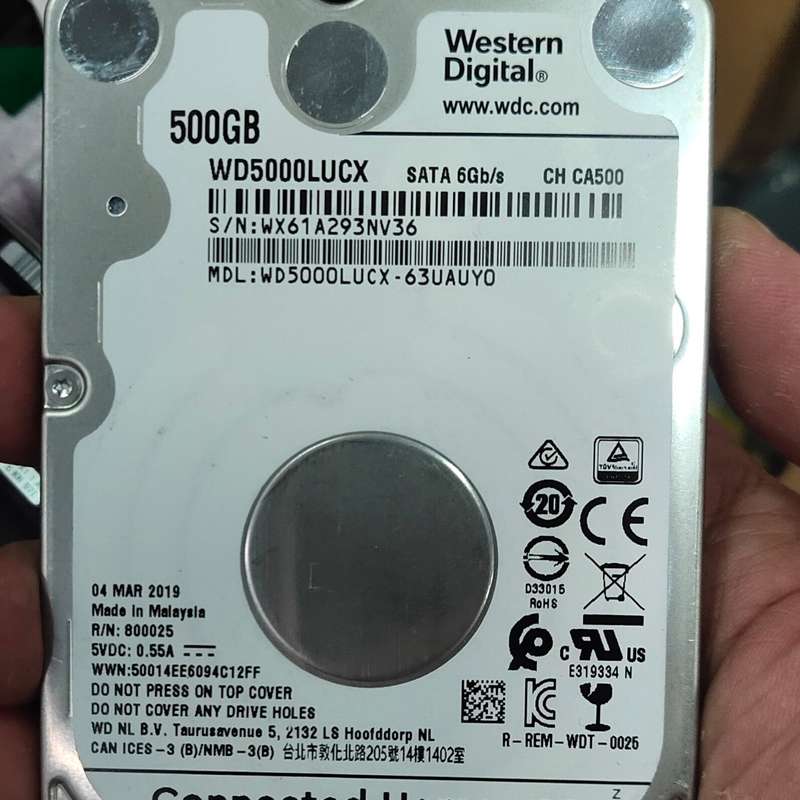 请议价-西数WD 500G SATA机械硬盘