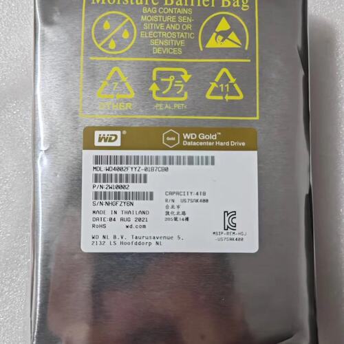 请议价-新未拆封 全新原装西数 WD4002FYYZ 金盘 4T