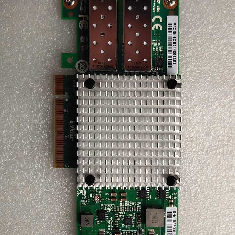 请议价-英特尔Intel x520 82599芯片双口万兆关纤网卡，