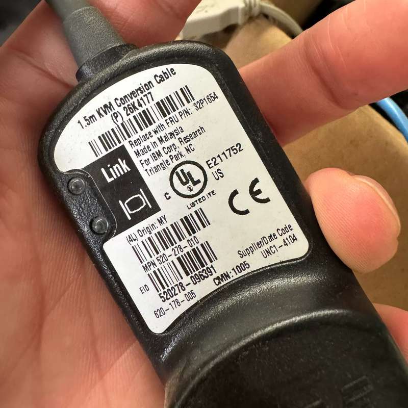 请议价-原装IBM KVM 26K4177 KVM线连接线 ,现货5