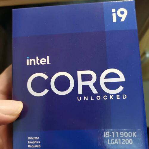 请议价-Intel英特尔i9-11900K CPU处理器，盒装未拆封
