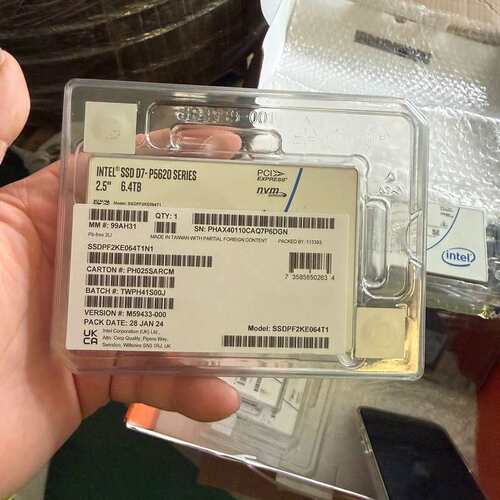请议价-全新Intel/英特尔D7-P5620 6.4T U.2 P