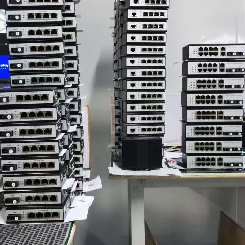 请议价-#交换机工业级5口8口16口24口百兆千兆交换机导轨式五口网