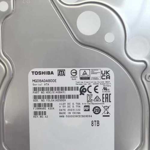 请议价-东芝8TB企业级硬盘 MG08ADA800E