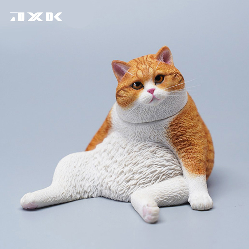 0模型可爱个性瘫坐猫咪胖橘创意宠物周边手办摆件