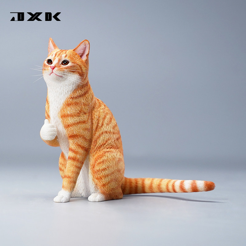 现货 jxk 1/6 点赞猫模型表情包可爱创意动物潮玩手办礼物鼓励猫
