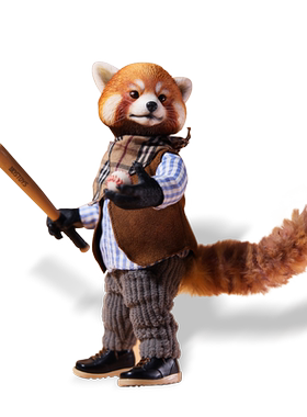 mostoys树脂挂饰可爱小熊猫玩偶