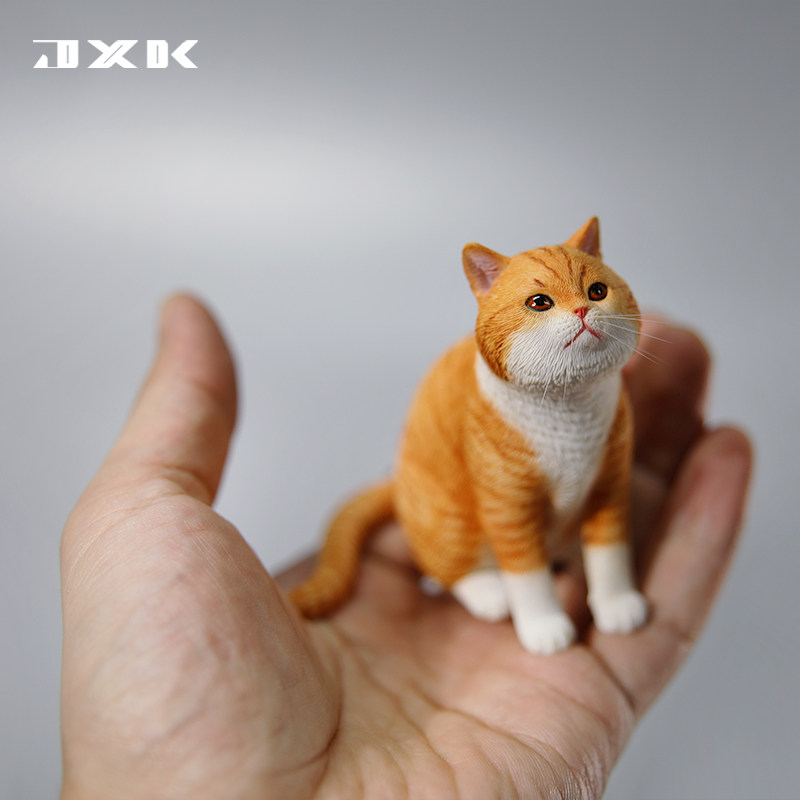 jxk 1/6 公主猫模型 可爱猫咪萌系治愈微型迷你桌面装饰摆件礼物