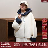 西町村屋百搭马甲羊毛外套女装 秋冬新款 休闲双面呢大衣XA9D10305