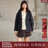 西町村屋简约外套女装 双面呢XHAD10385 休闲百搭短款 2025冬季 新款