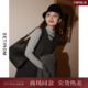 西町村屋韩系设计感叠穿套装 气质高领两件套XH9D10395 女秋冬新款