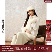 西町村屋新中式 外套ZE9D10001 气质短款 狐狸毛羽绒服女装 秋冬新款