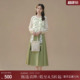 新款 女春季 国风提花马甲三件套AA9603002 裙子套装 西町村屋新中式