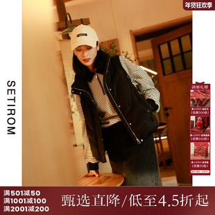 西町村屋马甲女秋冬新款中式立领提花羽绒短款叠穿外搭AD8205004