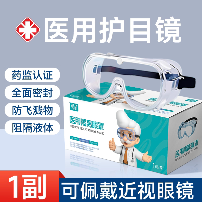 医用级护目镜隔离眼高清全图片