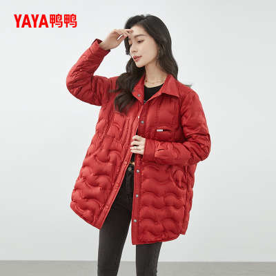 2023外套鸭鸭休闲衬衫领