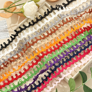 衣后领扣袢优质彩色松紧扣绊毛领用扣环弹力纽扣攀新中式服饰扣眼