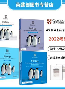 现货  Cambridge International AS&A Level Biology Coursebook/Practical Workbook 剑桥生物学教材/实践练习册含在线