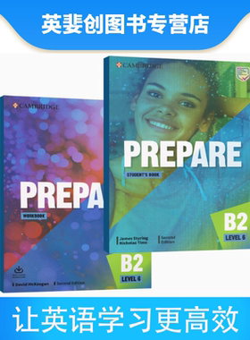 2022新版 Prepare B2 Level 6 剑桥出版社Cambridge  考试FCE备考  学生书+练习册含在线练习原版进口