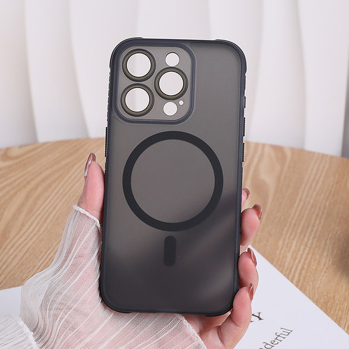 肤感全包磁吸手机壳适用iPhone16Promax磨砂防滑magsafe保护壳17苹果15Pro带镜头膜13防摔14plus新款12硬壳11