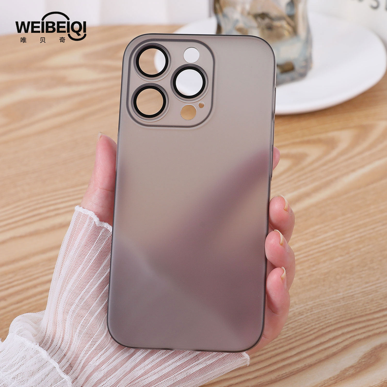 超薄磨砂镜头膜硬壳适用iPhone15自带防尘网苹果14手机壳13Promax全包防摔12半透明plus简约15plus新爆款男女