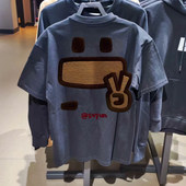 印花短袖 新款 t恤夏季 男士 上衣服 奥特莱斯 半袖 品牌折扣捡漏美式