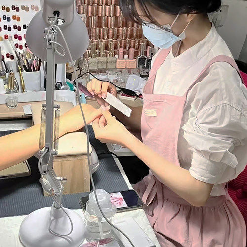 美甲店高端围裙100%纯棉工作服