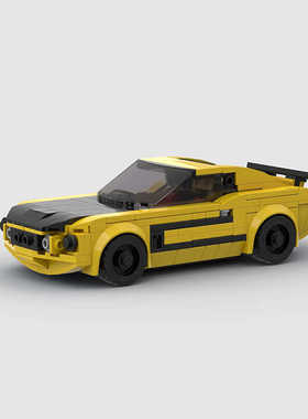 MOC小颗粒积木speed系列Boss 302赛车儿童益智教育跑车拼装玩具